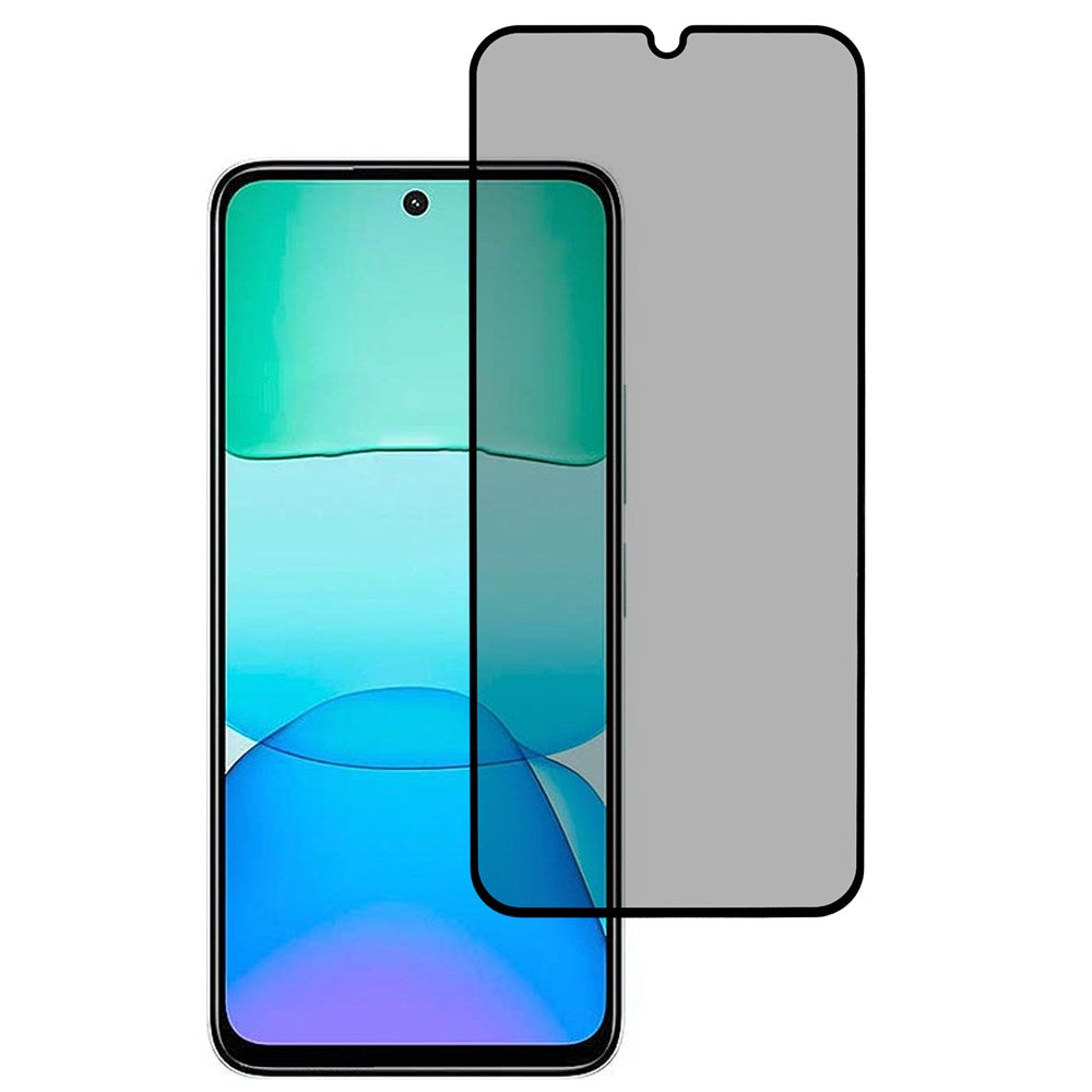 For Xiaomi Redmi 13 5G / 13 4G Anti-Spy Tempered Glass Full Screen Protector Silk Printing Edge