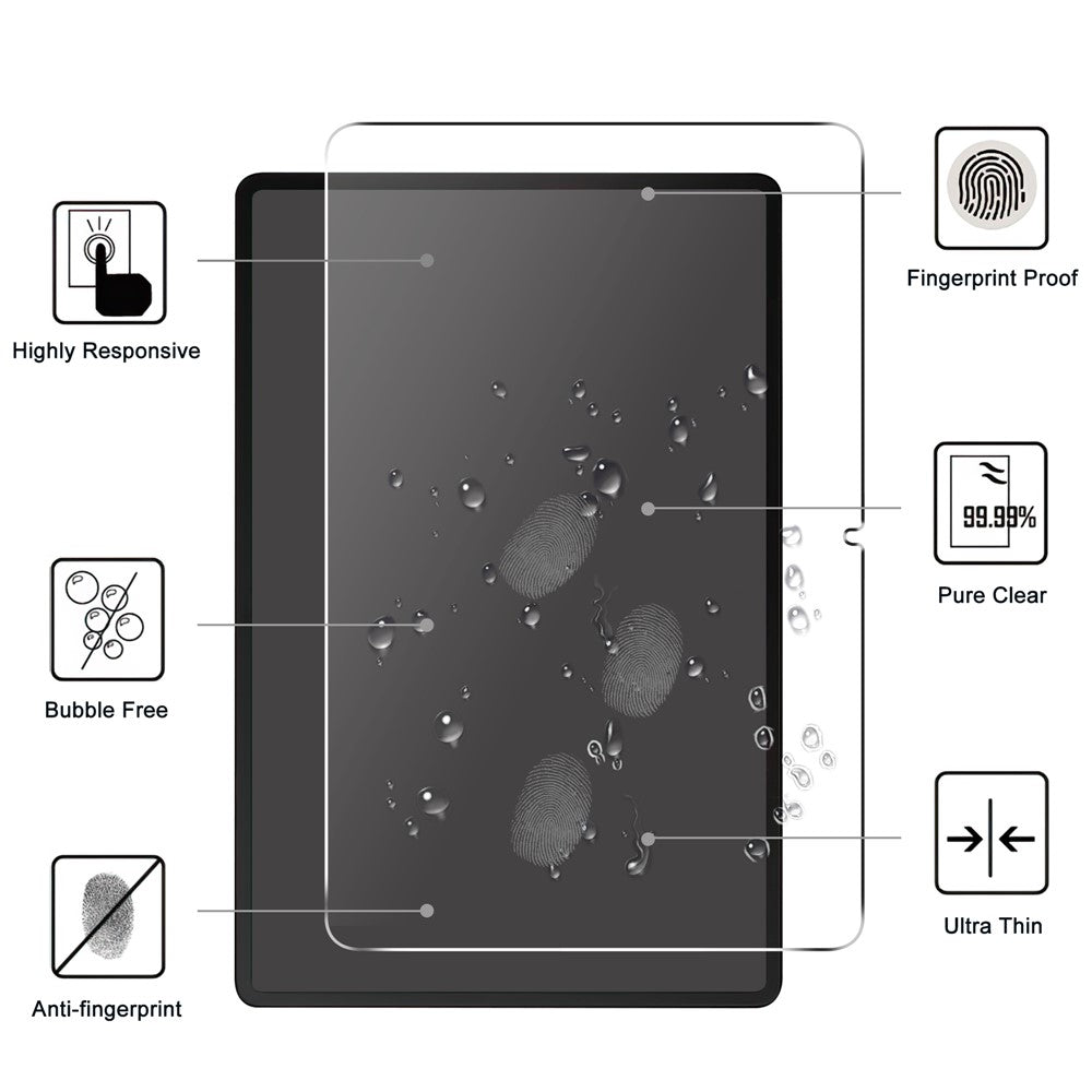 For Honor Pad X8b / Pad X8a Tempered Glass Screen Protector 2.5D Straight Edge Screen Film