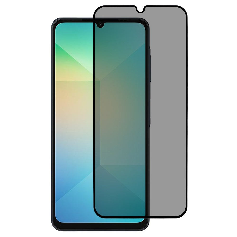 For Samsung Galaxy A06 4G / A06 5G Anti-Peep Full Covering Screen Protector Silk Printing Tempered Glass Film