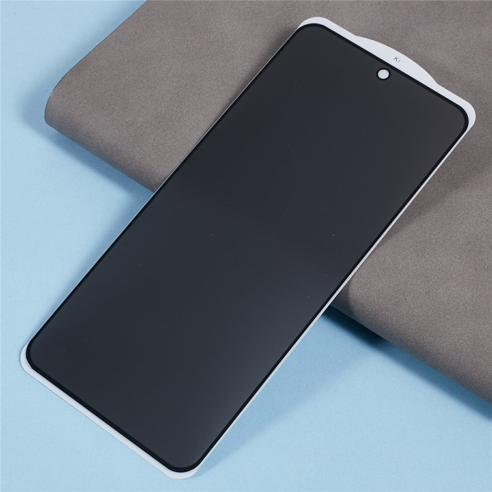 For Xiaomi Poco X6 Pro 5G Anti-Peep Full Covering Screen Protector Silk Printing Tempered Glass Film
