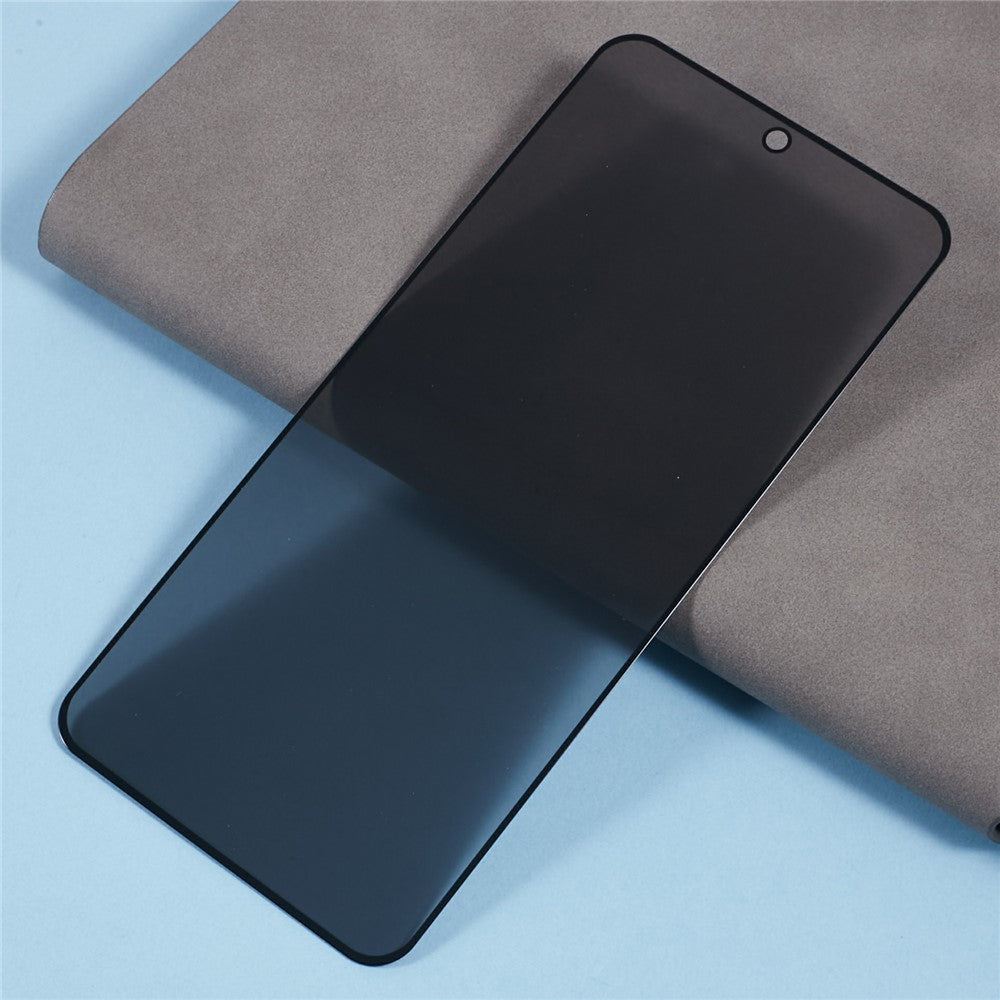 For Xiaomi Redmi Note 14 5G / 14 4G (163.25mm) Anti-Peep Full Covering Screen Protector Silk Printing Tempered Glass Film