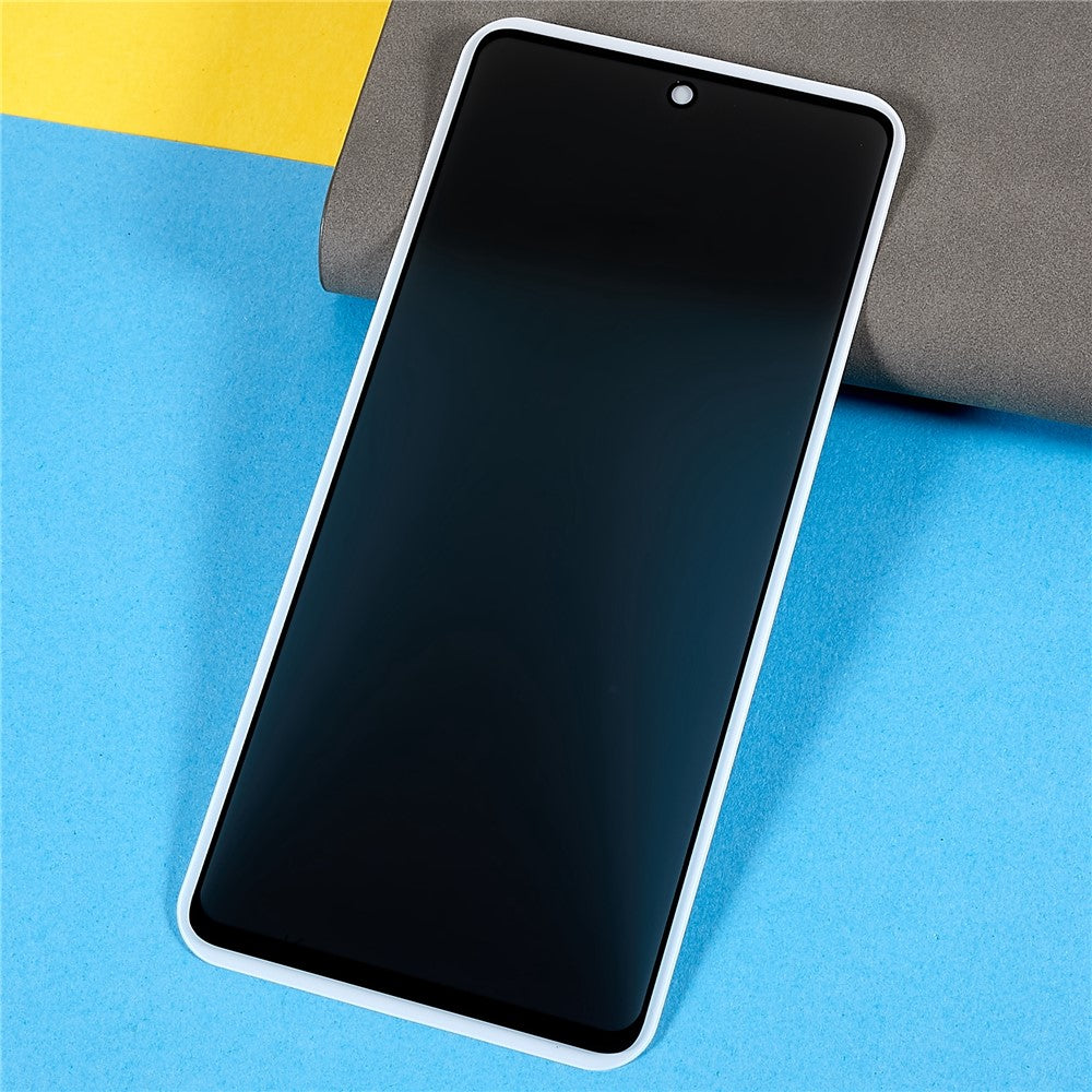 For Motorola Moto G35 5G Anti-Peep Full Covering Screen Protector Silk Printing Tempered Glass Film