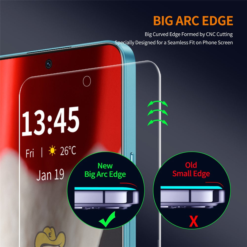 ENKAY HAT PRINCE For Samsung Galaxy A36 5G / A56 5G   2Pcs Screen Protector 9H Hardness High Aluminum-Silicon Glass Film