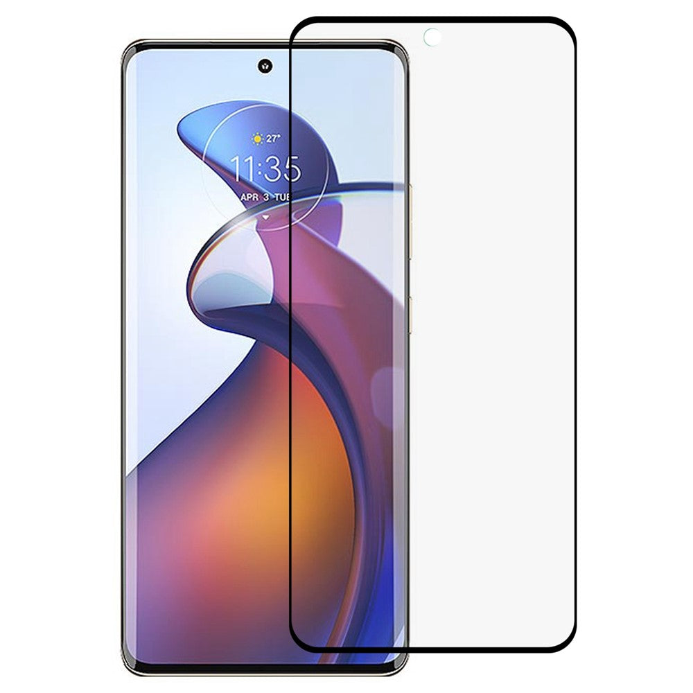 For Motorola Edge 30 Fusion 5G 3D Curved Full Covering Screen Protector, Side Glue Tempered Glass Protective Film