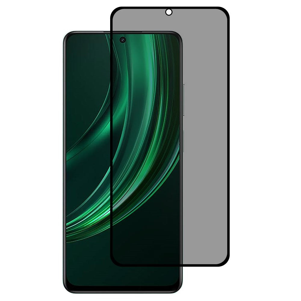For Realme 13+ 5G / 13 Pro 5G (China) Anti-Peep Full Covering Screen Protector Silk Printing Tempered Glass Film