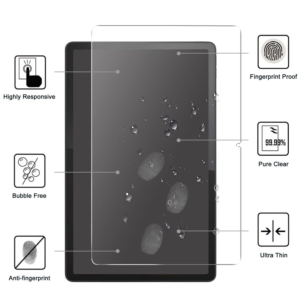 For Lenovo Tab P11 Gen 2 9H Hardness Straight Edge Tempered Glass Film Anti-explosion Full Screen Protector