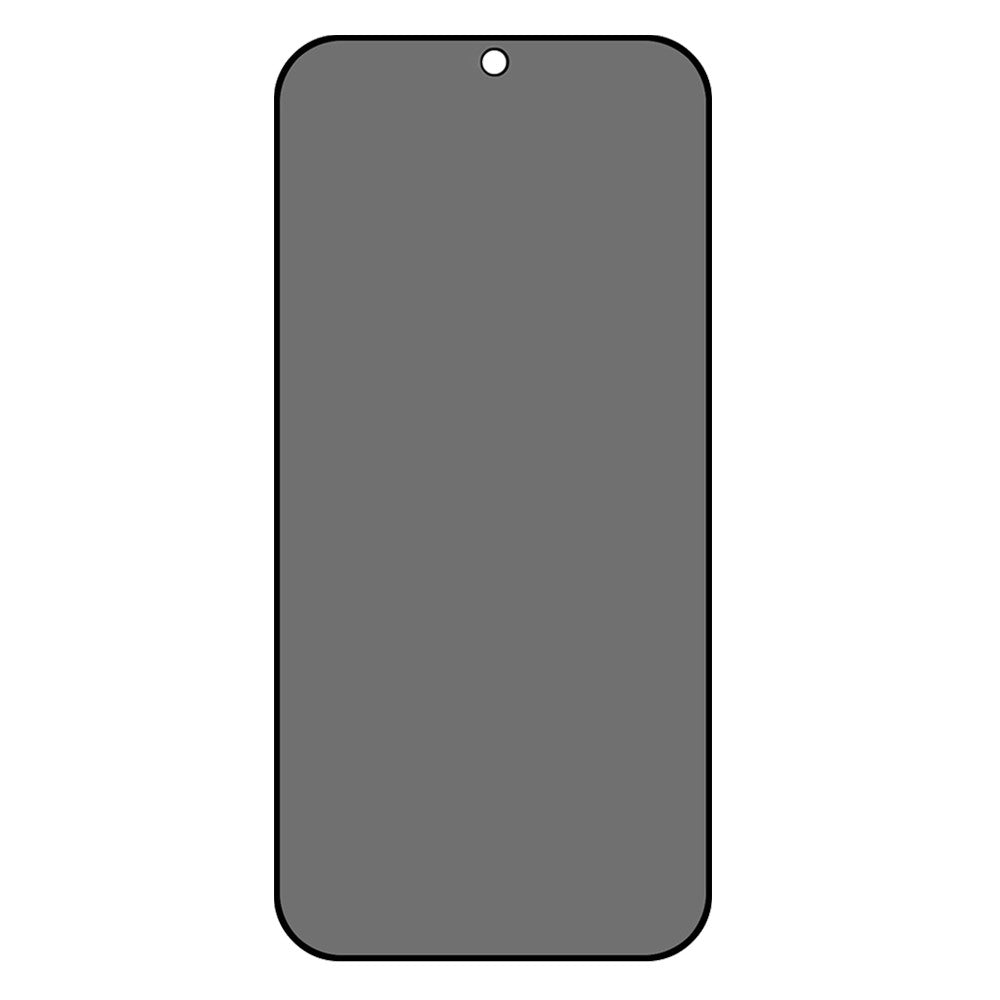 For Motorola Moto E15 4G Anti-Peep Full Covering Screen Protector Silk Printing Tempered Glass Film