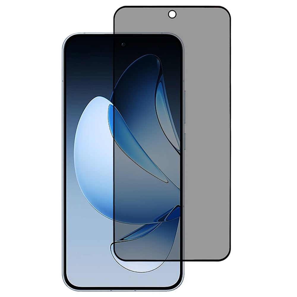 For Oppo Reno13 F 5G (Reno 13 FS 5G) / 4G Anti-Peep Full Covering Screen Protector Silk Printing Tempered Glass Film