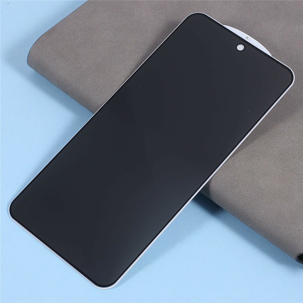 For Oppo Reno13 5G (Global) Anti-Peep Full Covering Screen Protector Silk Printing Tempered Glass Film