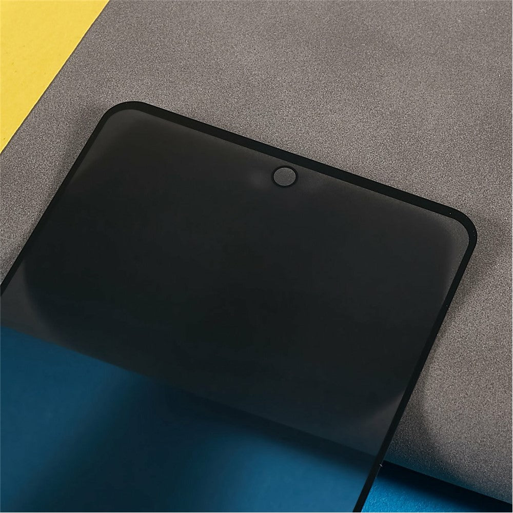 For Xiaomi Poco X7 Pro 5G Anti-Peep Full Cover Screen Protector Silk Printing Tempered Glass Film