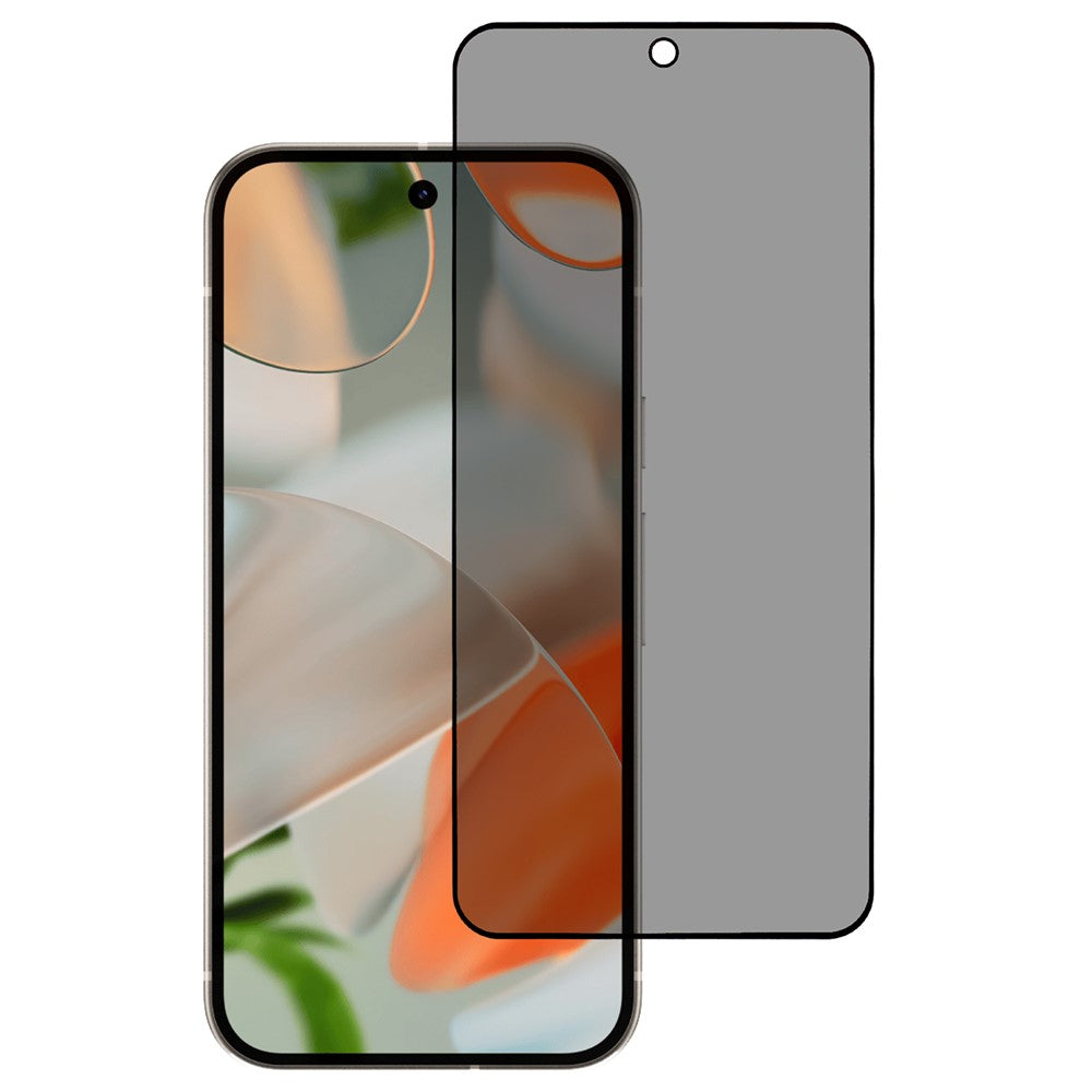 For Google Pixel 10 Pro / 10 / 9 Pro / 9 Anti-Peep Full Covering Screen Protector Silk Printing Tempered Glass Film