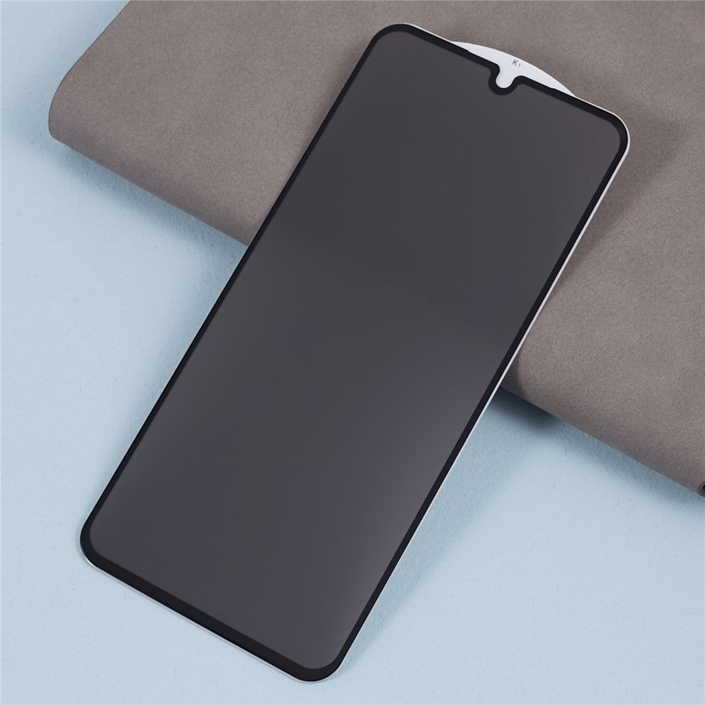 For Xiaomi Redmi A5 4G (171.7mm) / Poco C71 4G Anti-Peep Full Covering Screen Protector Silk Printing Tempered Glass Film