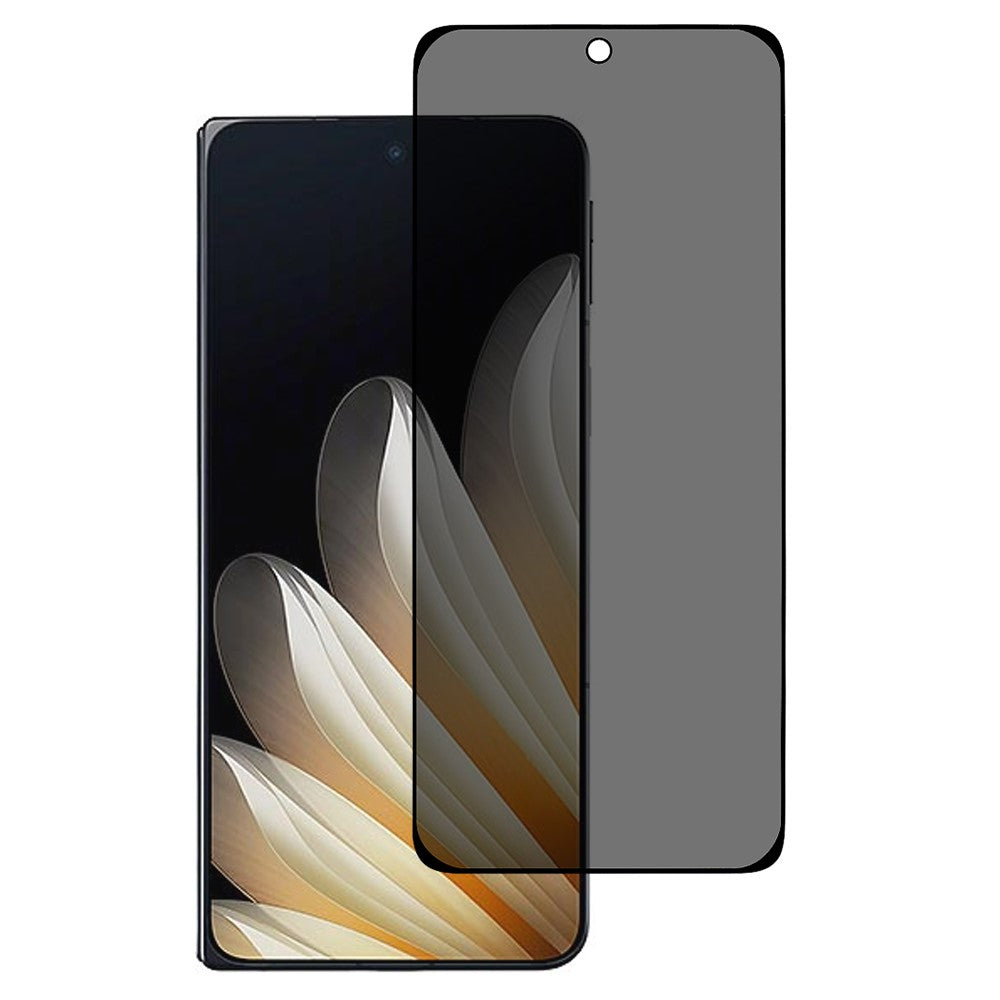 For Oppo Find N5 5G Anti-Peep Full Covering Front Screen Protector Silk Printing Tempered Glass Film