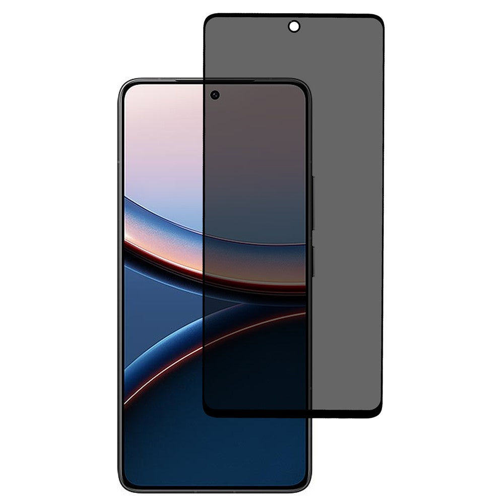 For Xiaomi Poco F7 Ultra 5G Anti-Peep Full Covering Front Screen Protector Silk Printing Tempered Glass Film