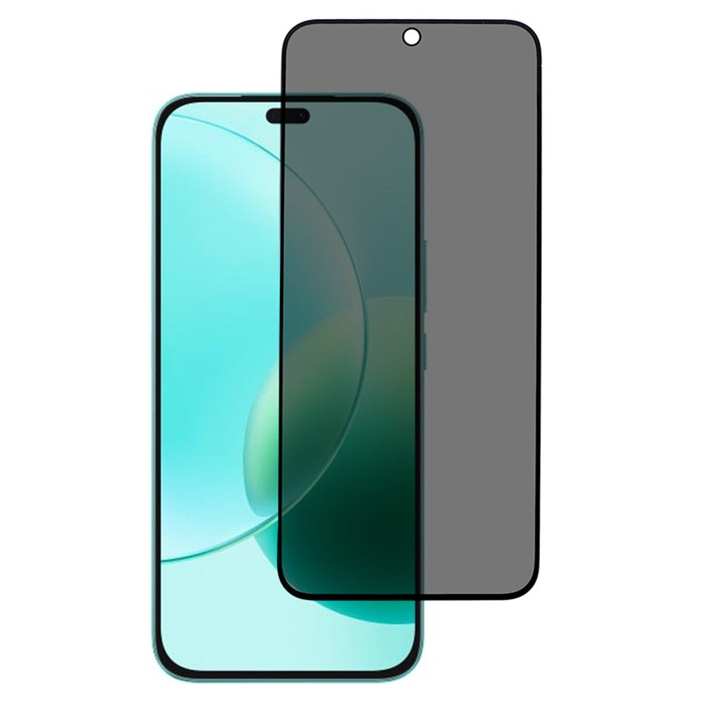 For Honor 400 Lite 5G Anti-Peep Tempered Glass Full Covering Silk Printing Screen Protector