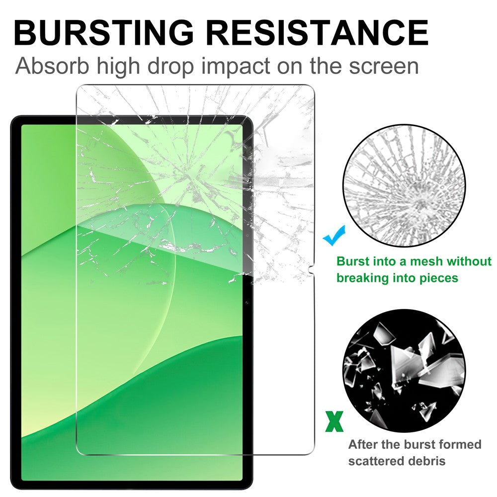For Oppo Pad SE / OnePlus Pad Lite Tempered Glass Screen Protector 2.5D Straight Edge Full Screen Film Full Glue