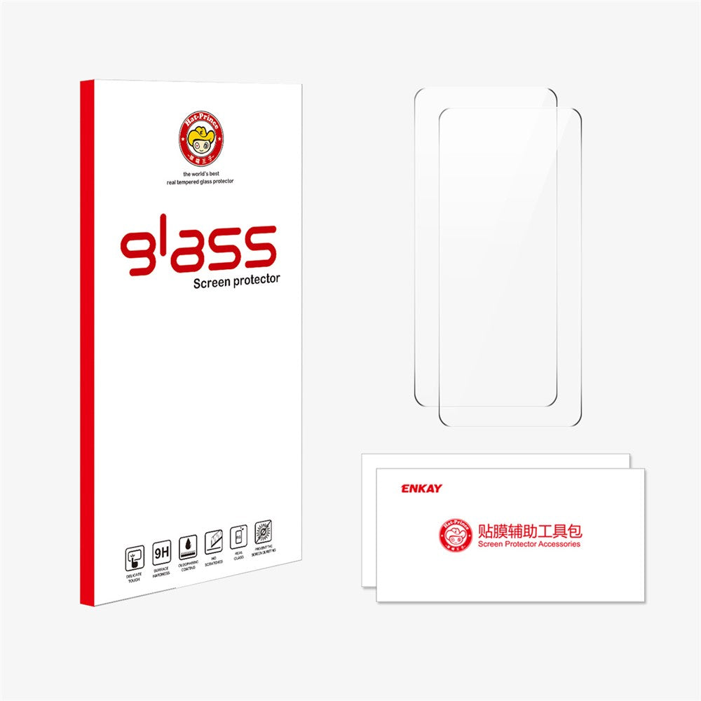 ENKAY HAT PRINCE For Infinix GT 30 Pro 5G 2Pcs Screen Protector   9H Clear High Aluminum-Silicon Glass Film