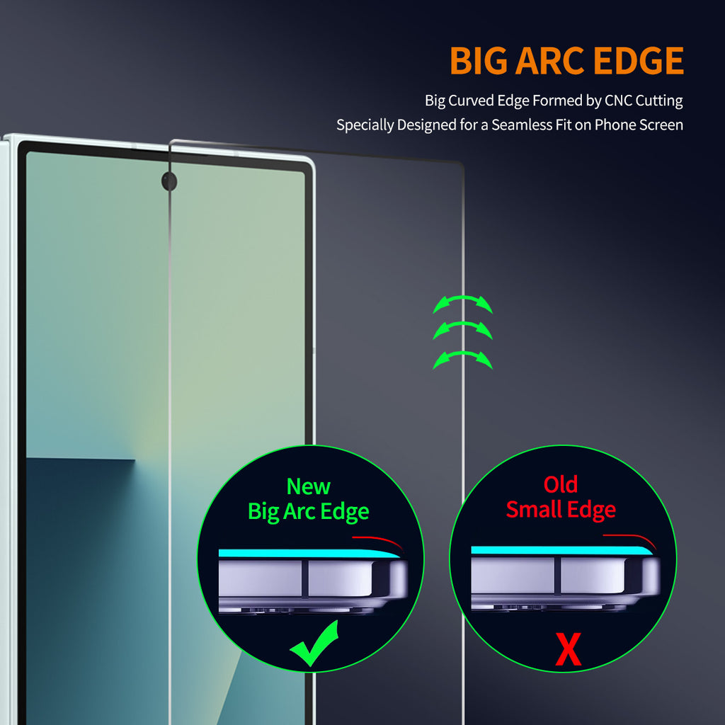 ENKAY HAT PRINCE For Samsung Galaxy Z Fold7 5G 2Pcs Screen Protector   9H Clear High Aluminum-Silicon Glass Film