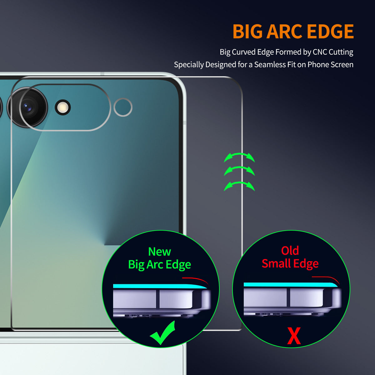 ENKAY HAT PRINCE For Samsung Galaxy Z Flip7 5G 2Pcs Screen Protector   9H Clear High Aluminum-Silicon Glass Film