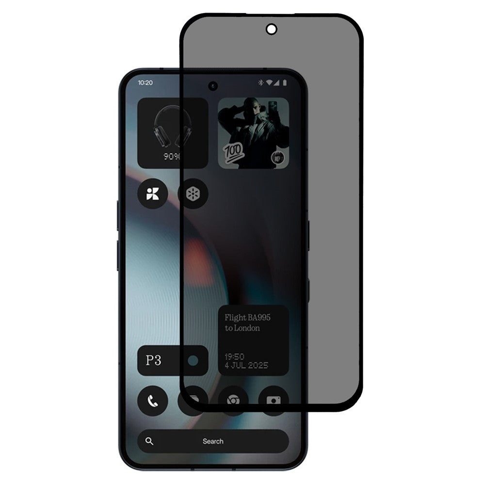 For Nothing Phone (3) 5G Anti-Peep Tempered Glass Full Covering Silk Printing Screen Protector