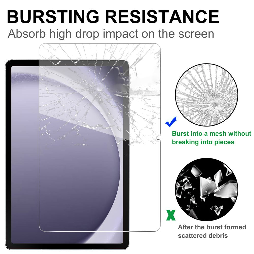 For Samsung Galaxy Tab A11+ / A9+ Tempered Glass Screen Protector 2.5D Straight Edge Screen Film