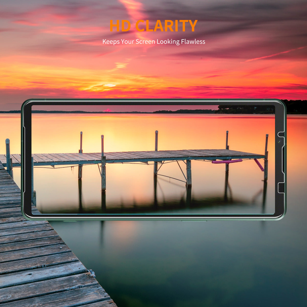 ENKAY HAT PRINCE For Sony Xperia 10 VII 2Pcs Screen Protector   9H Clear High Aluminum-Silicon Glass Film