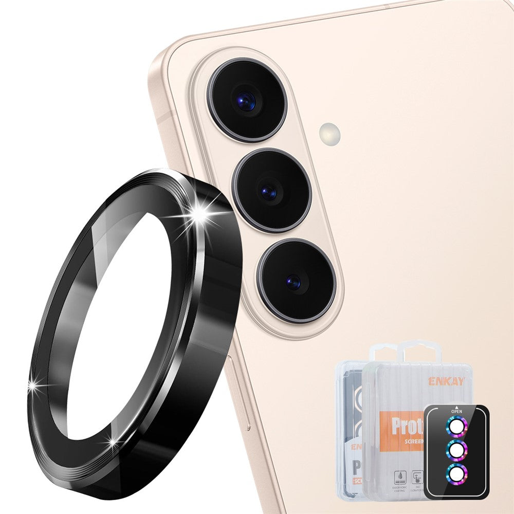 ENKAY HAT PRINCE For Samsung Galaxy S26+ Camera Lens Protector  Metal Ring Lens Film