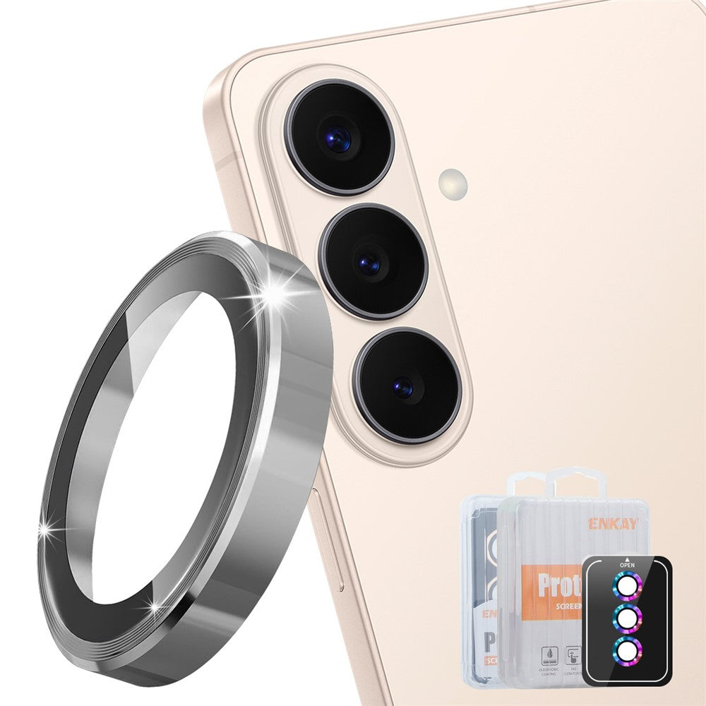 ENKAY HAT PRINCE For Samsung Galaxy S26+ Camera Lens Protector  Metal Ring Lens Film