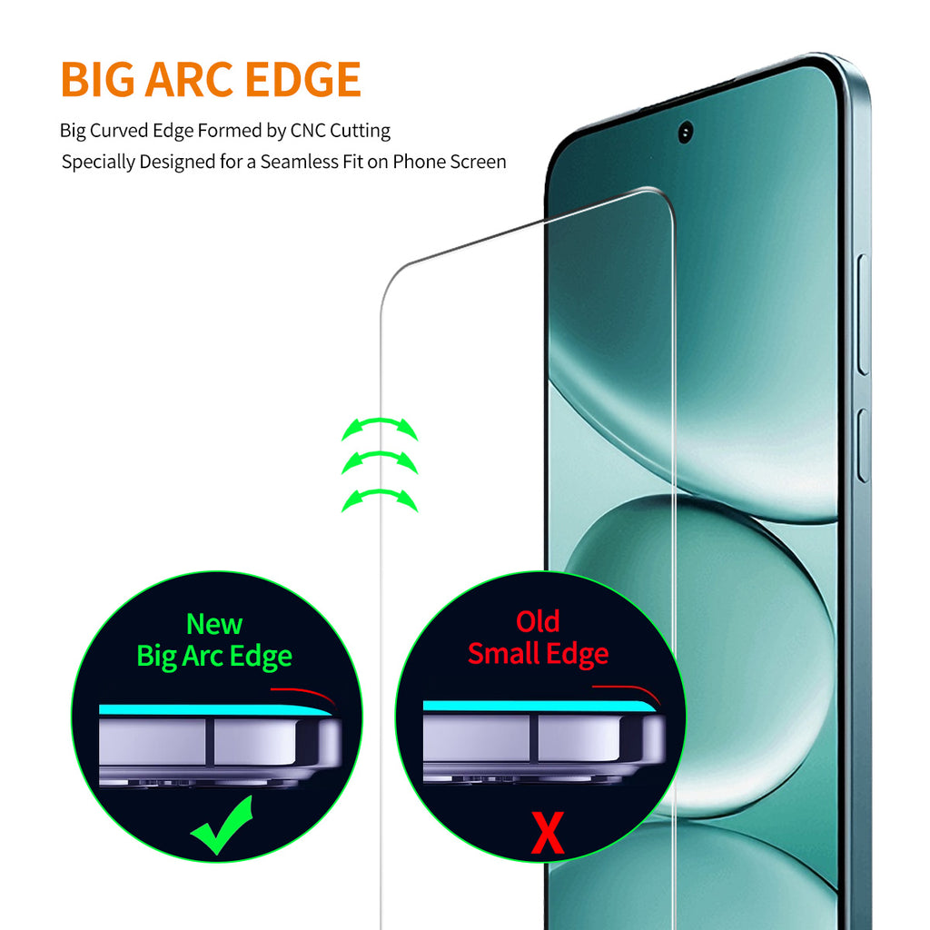 ENKAY HAT PRINCE For Xiaomi Redmi Note 15 Pro 5G 2Pcs Screen Protector   9H Clear High Aluminum-Silicon Glass Film