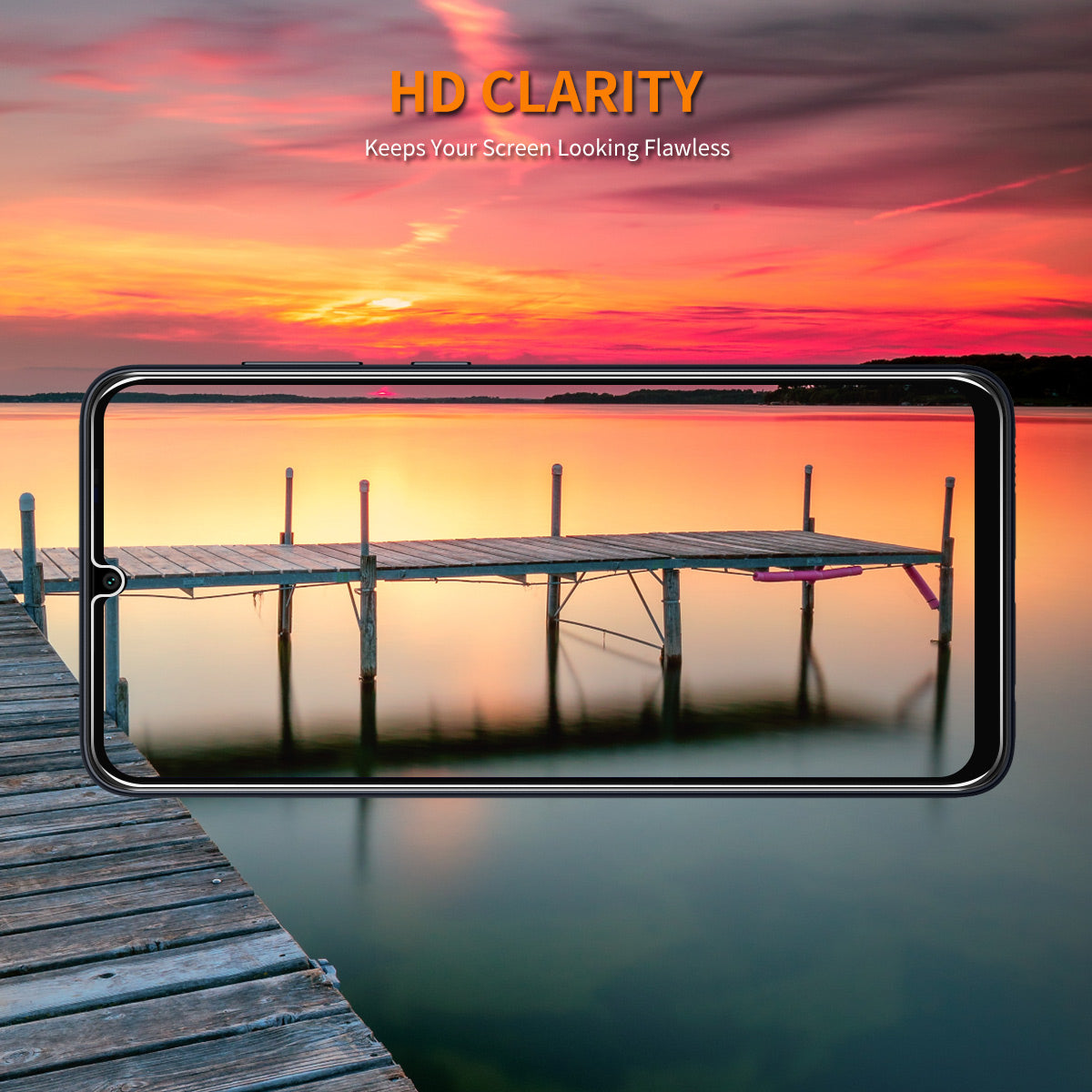 ENKAY HAT PRINCE For Honor X5c 4G / Honor X5c Plus 4G 2Pcs Screen Protector   9H Clear High Aluminum-Silicon Glass Film