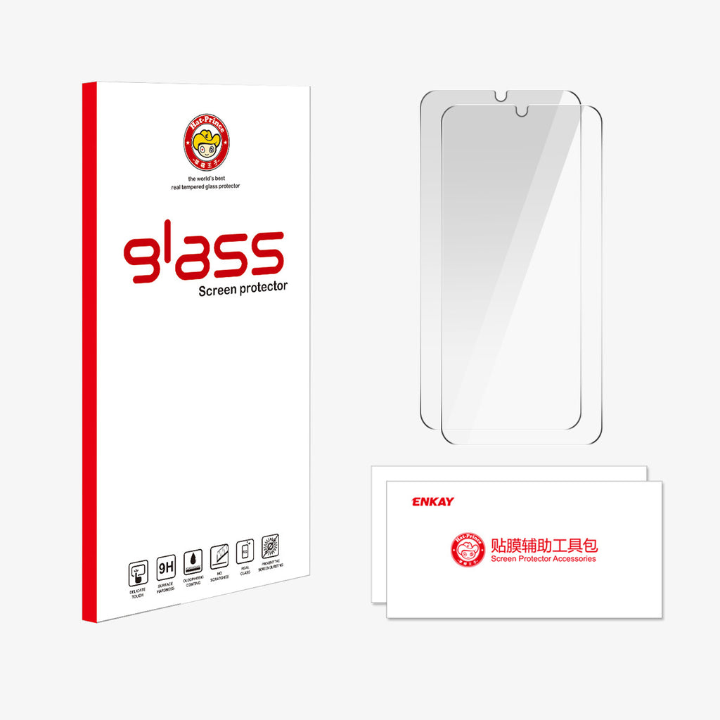 ENKAY HAT PRINCE For Honor X5c 4G / Honor X5c Plus 4G 2Pcs Screen Protector   9H Clear High Aluminum-Silicon Glass Film