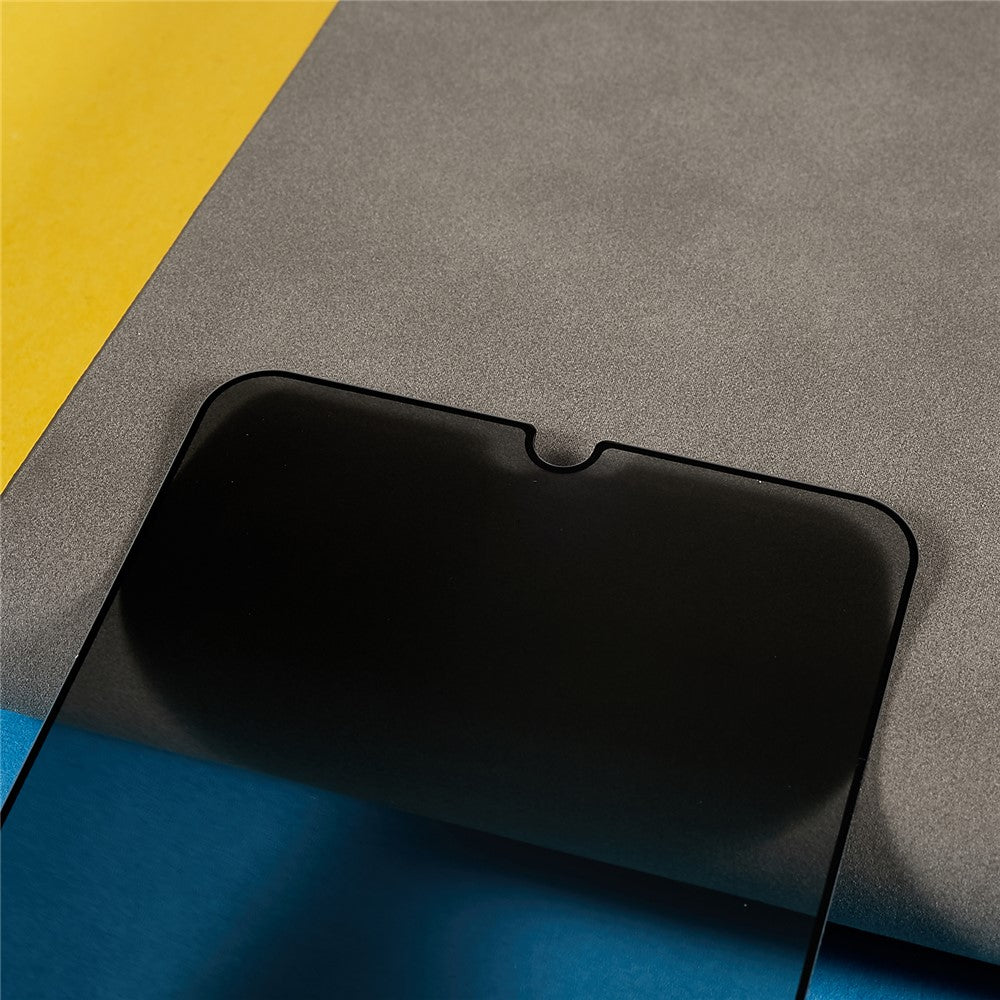 For Samsung Galaxy A14 5G / A14 4G Anti-spy Silk Printing Anti-explosion Screen Protector Complete Covering Side Glue Tempered Glass Film