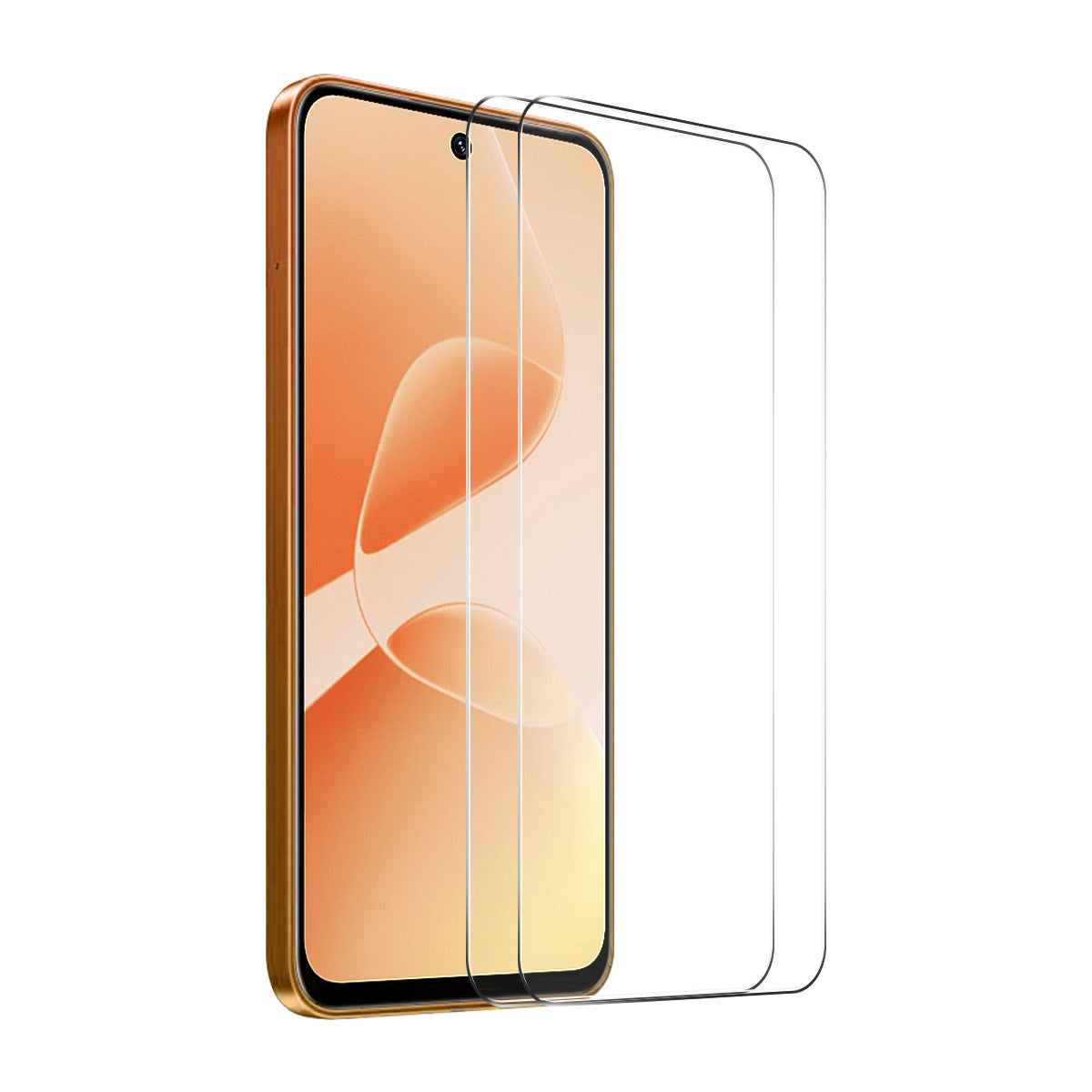 ENKAY HAT PRINCE For Infinix Smart 20 4G   2Pcs Screen Protector 9H Clear Full Glue High Aluminum-Silicon Glass Film (NOT Complete Covering)