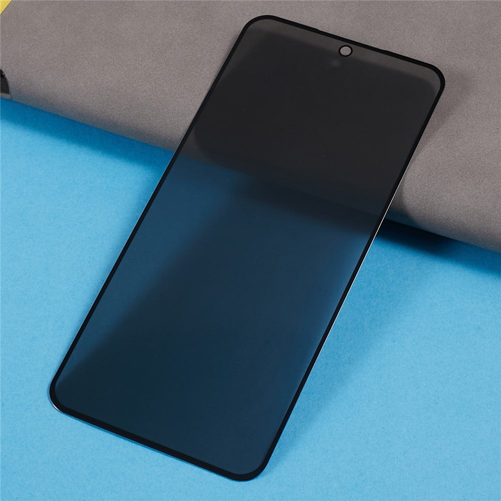 For Samsung Galaxy S23 FE Full Coverage Tempered Glass Film Silk Printing Anti-Spy Screen Protector (Side Glue)