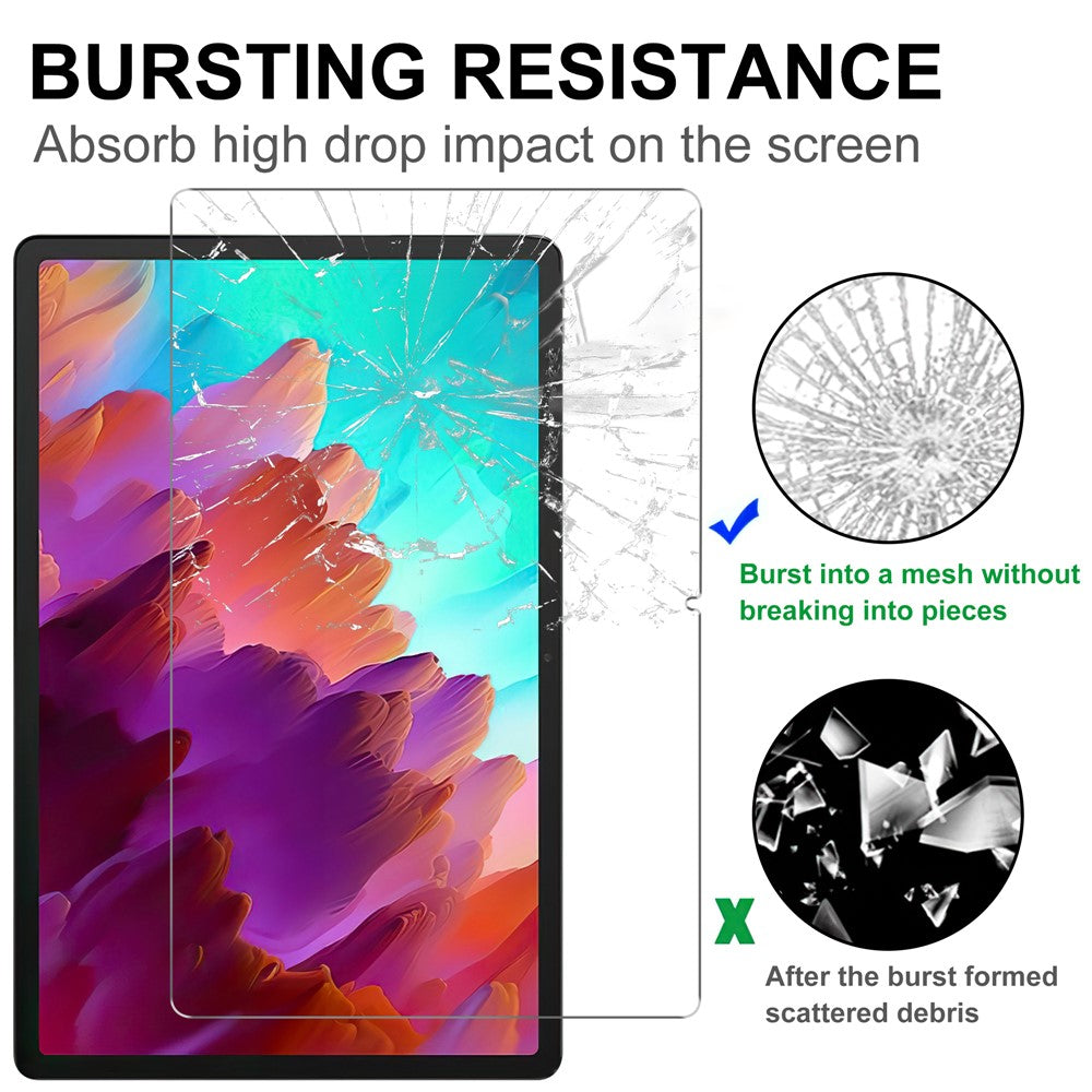 For Lenovo Xiaoxin Pad Pro 12.7 (2025) / Tab P12 2.5D Straight Edge Tablet Screen Protector Ultra Clear Tempered Glass Film
