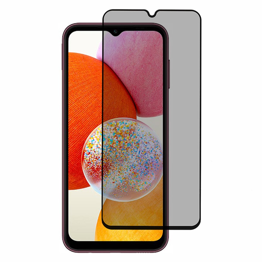 For Samsung Galaxy A15 4G Anti-Spy Tempered Glass Full Screen Protector (Side Glue)