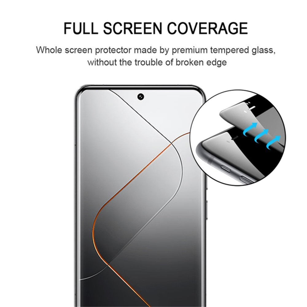 For Xiaomi 14 Pro 3D Curved Screen Protector Side Glue Anti-explosion Tempered Glass Film
