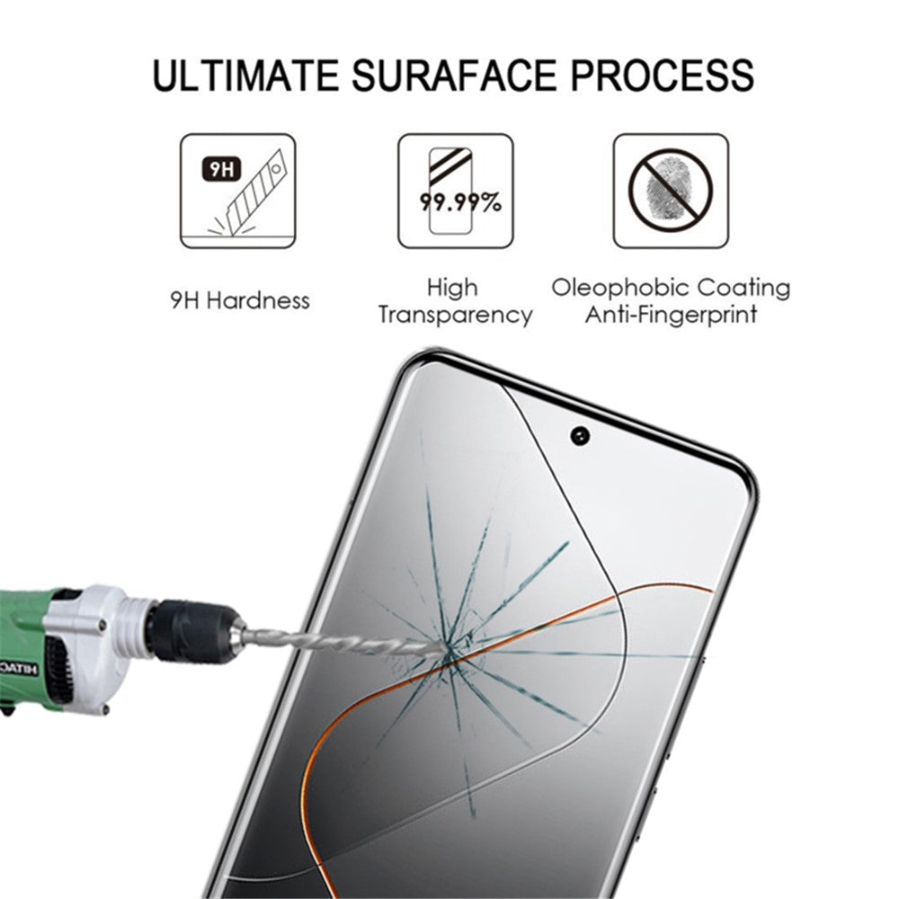 For Xiaomi 14 Pro 3D Curved Screen Protector Side Glue Anti-explosion Tempered Glass Film