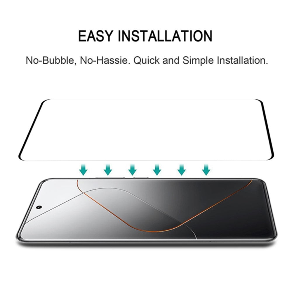 For Xiaomi 14 Pro 3D Curved Screen Protector Side Glue Anti-explosion Tempered Glass Film