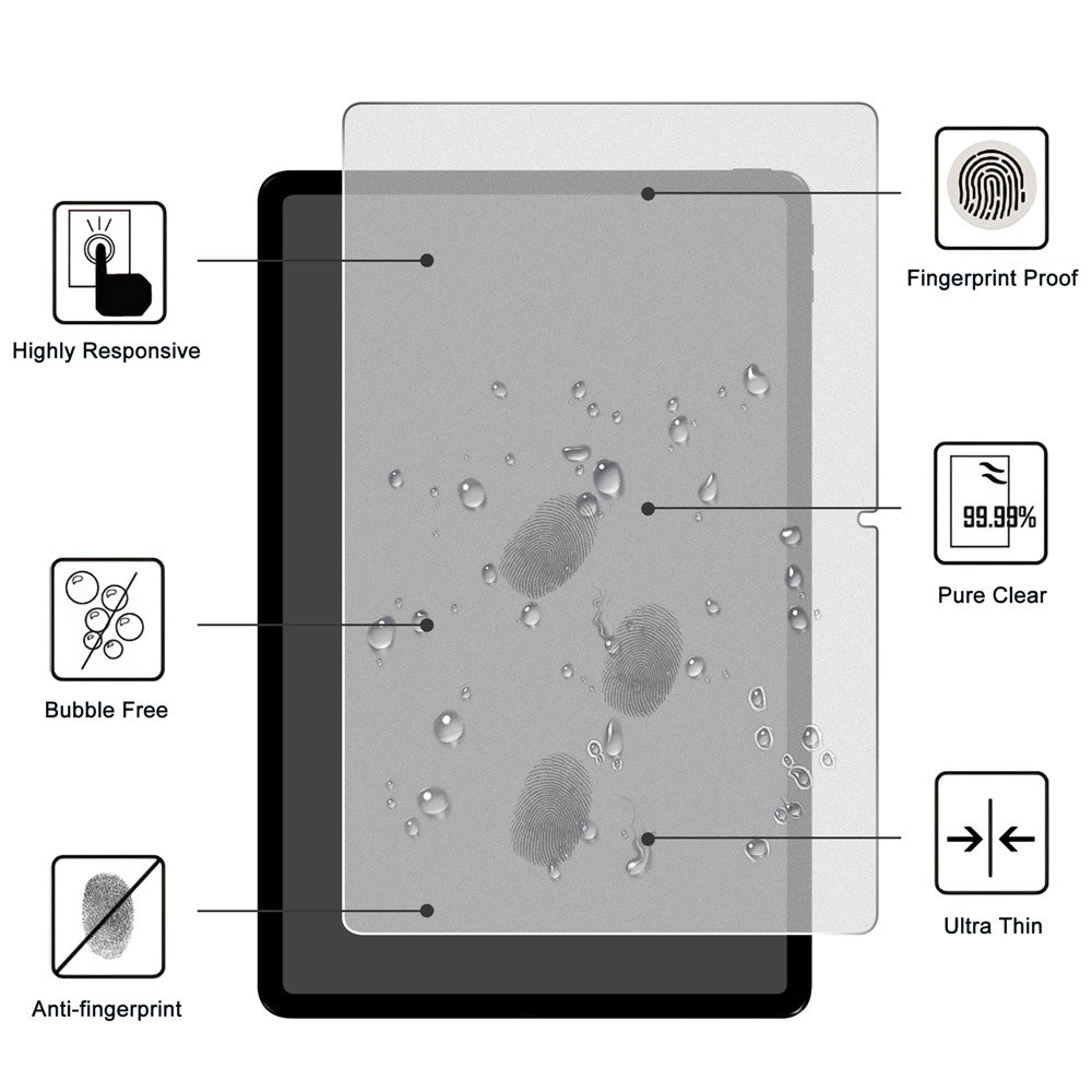For Lenovo Tab M11 / Xiaoxin Pad 11 2024 Tablet Screen Protector 2.5D Straight Edge Tempered Glass Film