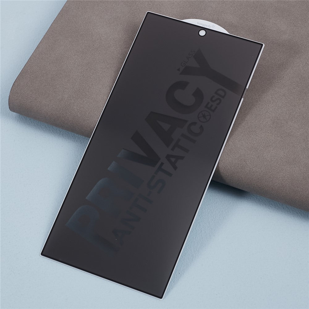 For Samsung Galaxy S24 Ultra Privacy Screen Protector Anti Shatter Tempered Glass Film (Side Glue)