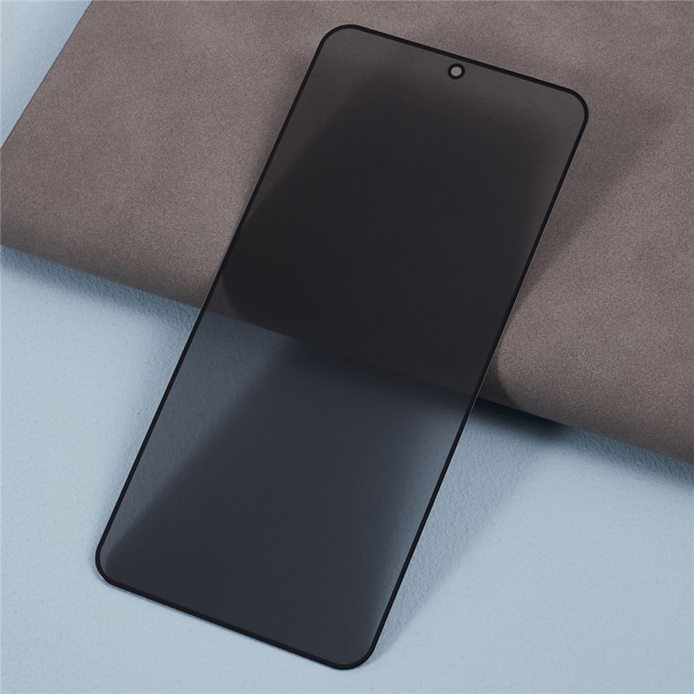 For Samsung Galaxy S24 Anti-Spy Tempered Glass Film Silk Printing Screen Protector (Side Glue)