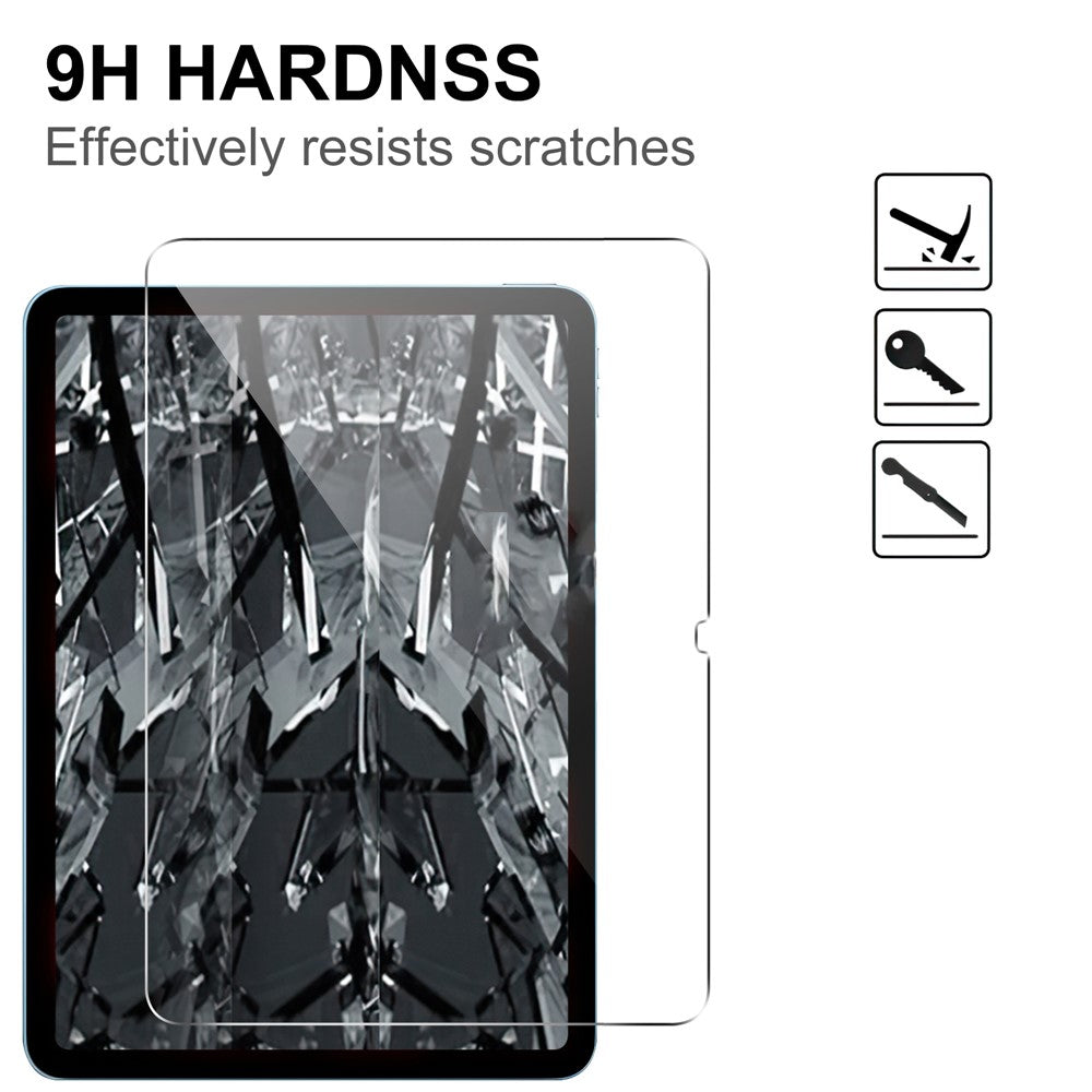 For iPad Air 11 (2026) / (2025) / (2024) Tempered Glass Screen Protector 2.5D Straight Edge Full Screen Film Full Glue