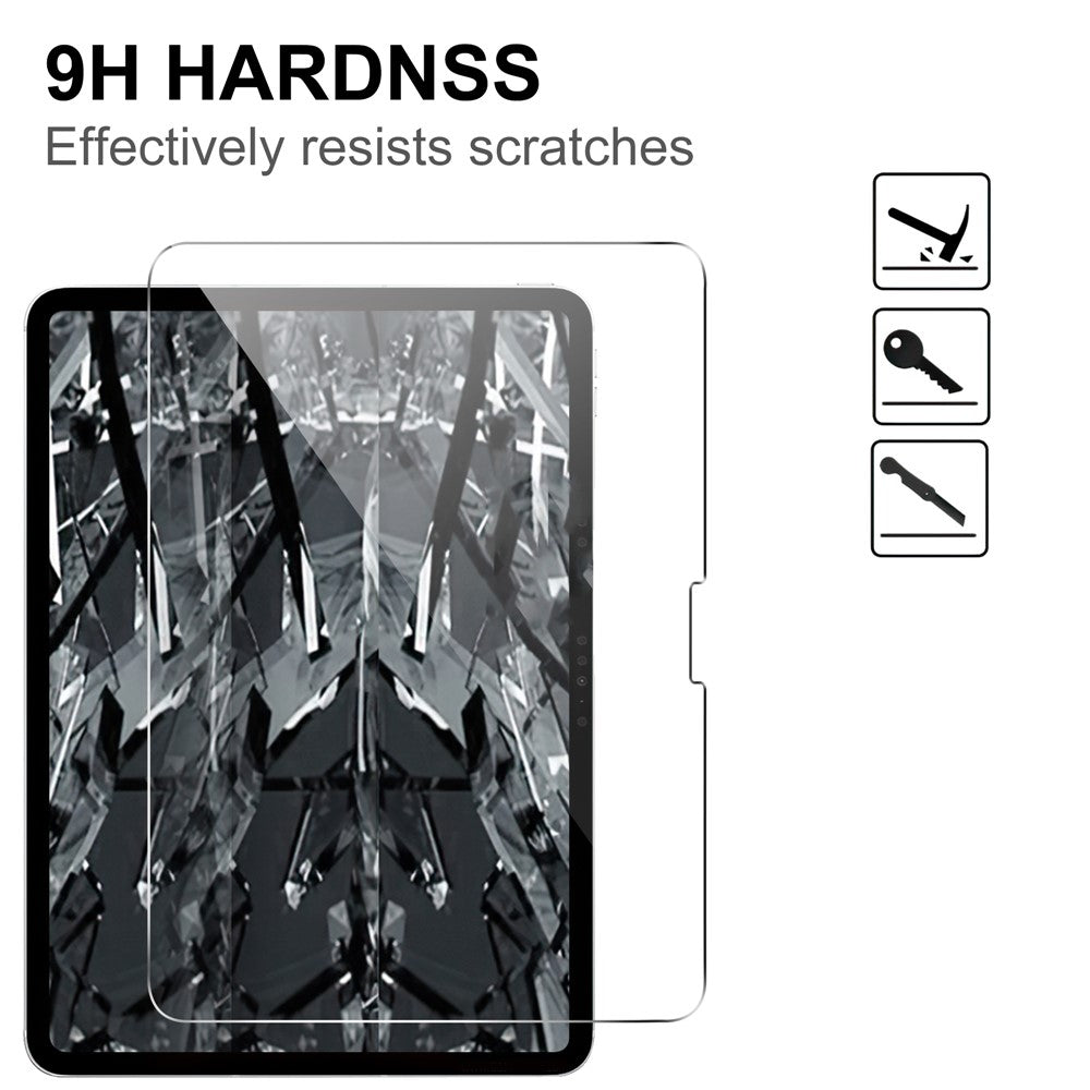 For iPad Pro 11 (2025) / 11 (2024) Tempered Glass Screen Protector 2.5D Straight Edge Full Screen Film Full Glue