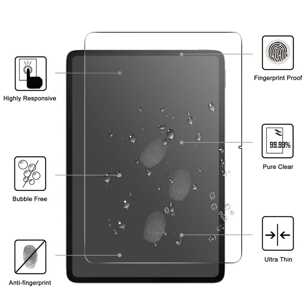 For Xiaomi Pad 6S Pro 12.4 Tempered Glass Screen Film 2.5D Straight Edge Screen Protector