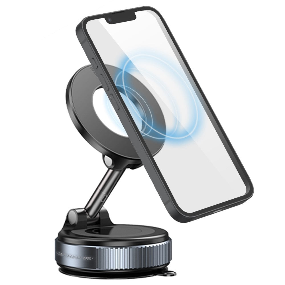 K007 360 Degree Rotation Car Suction Cup Base Magnetic Mount Phone Holder Dashboard Stand