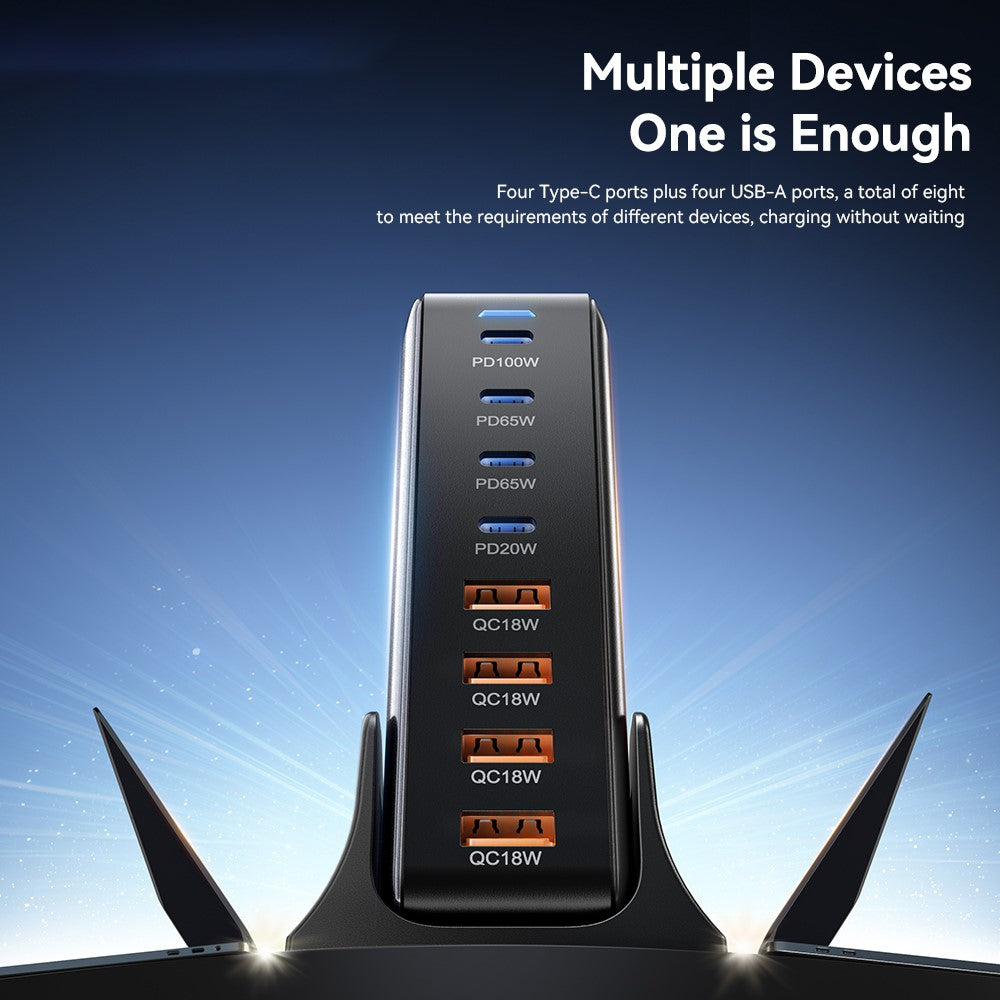 ESSAGER 320W GaN 4 USB + 4 Type-C Ports Desktop Charger