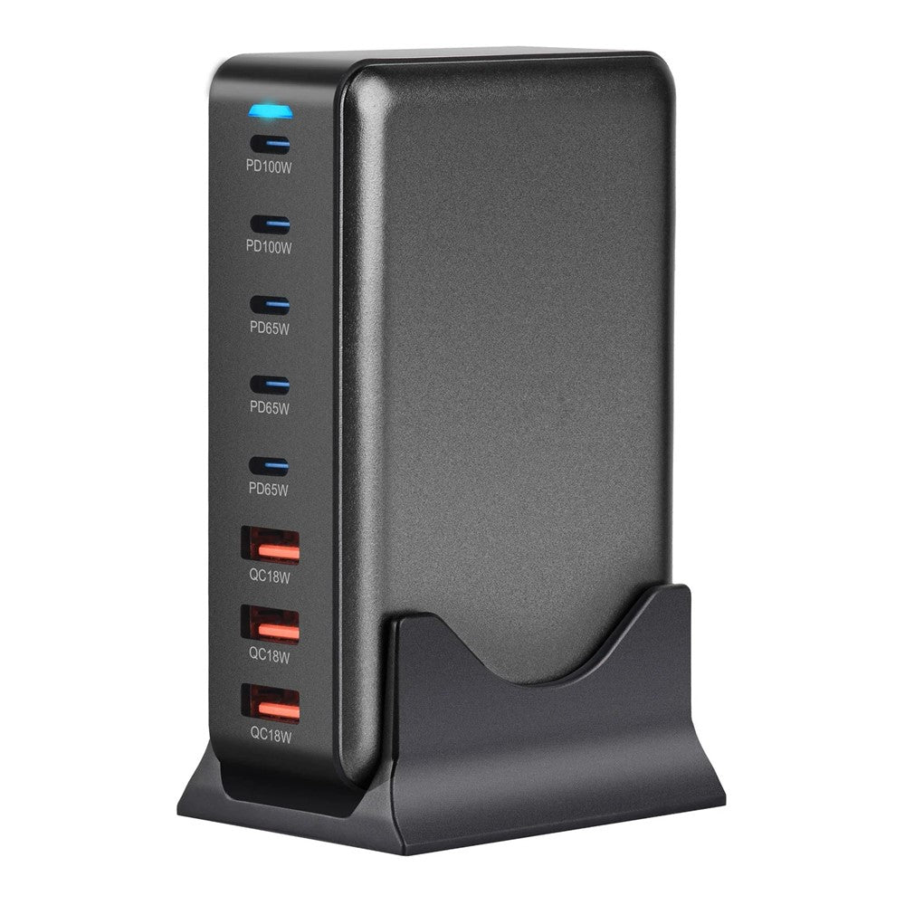 440W GaN Desktop Charger 2 x PD 100W + 3 x PD 65W + 3 x QC 18W 8 Port Fast Charging Station