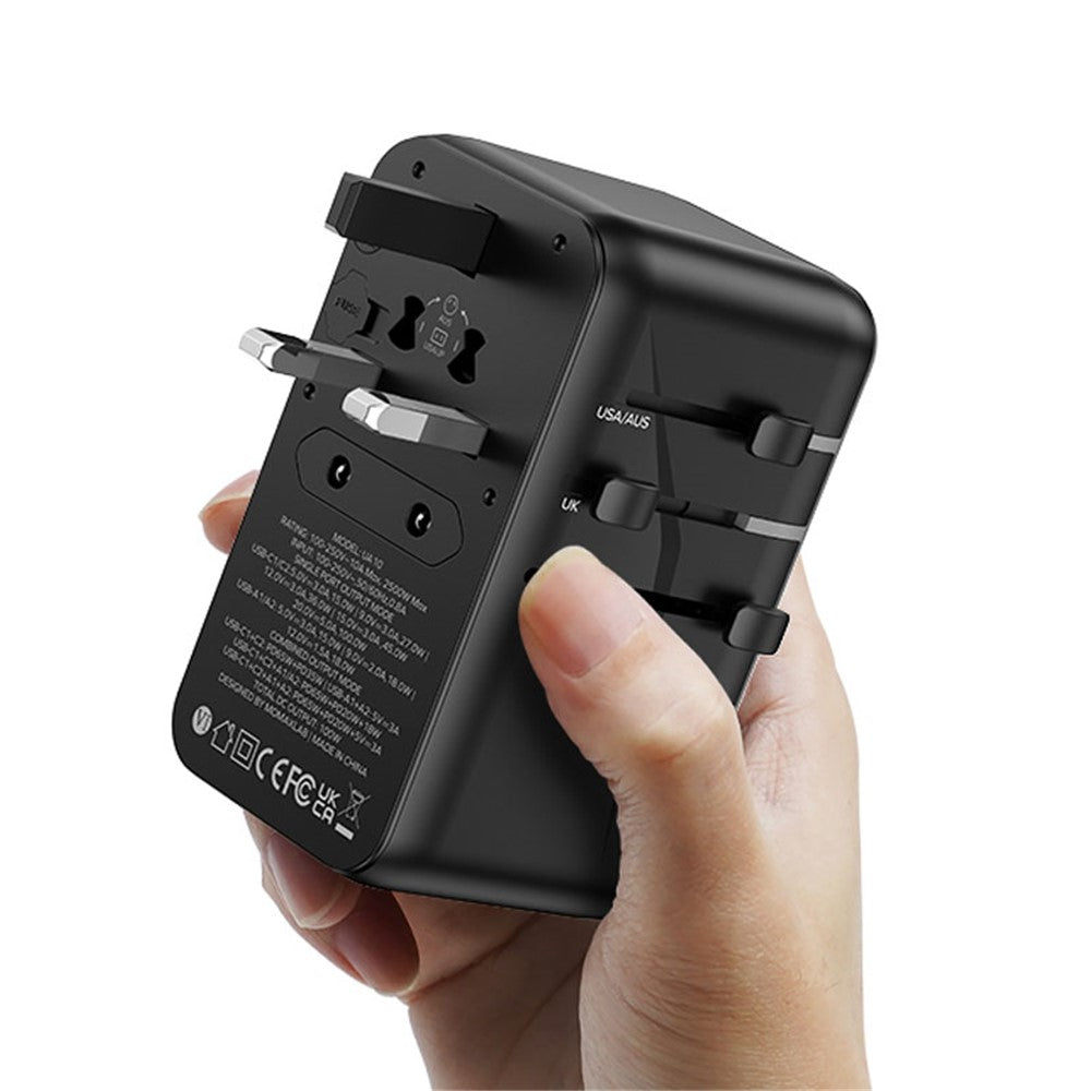 MOMAX 1-World GaN PD 100W Fast Charger 4-Port + AC Power Adapter Travel Charger Block