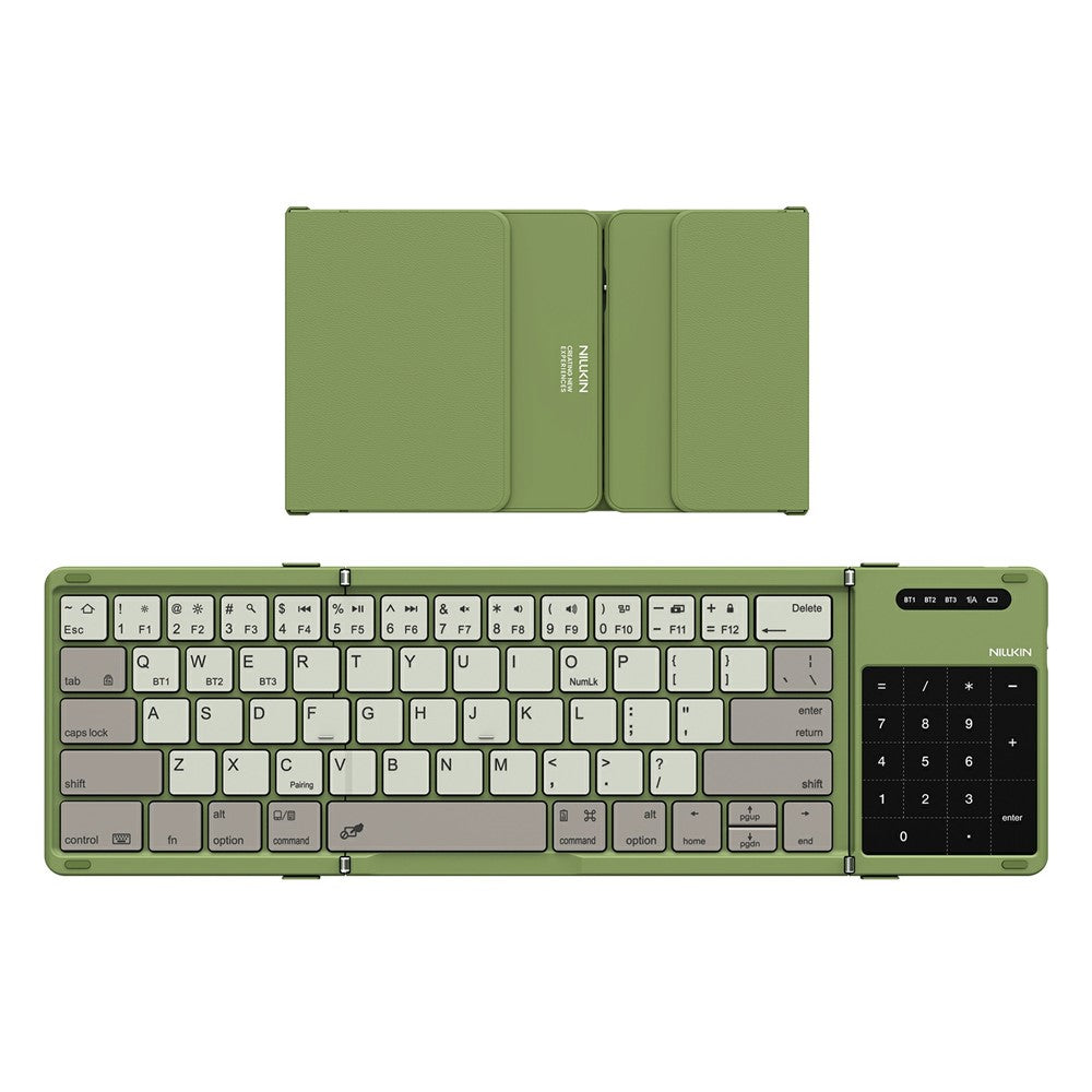 NILLKIN Cube Pocket Keyboard Foldable Travel Keyboard with Touchpad & Number Pad for iPad Laptop PC